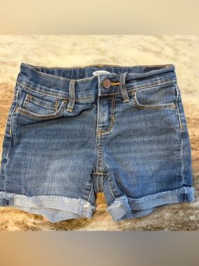 Old Navy Kids Girls Classic Denim Shorts - Medium Blue - Size 7
